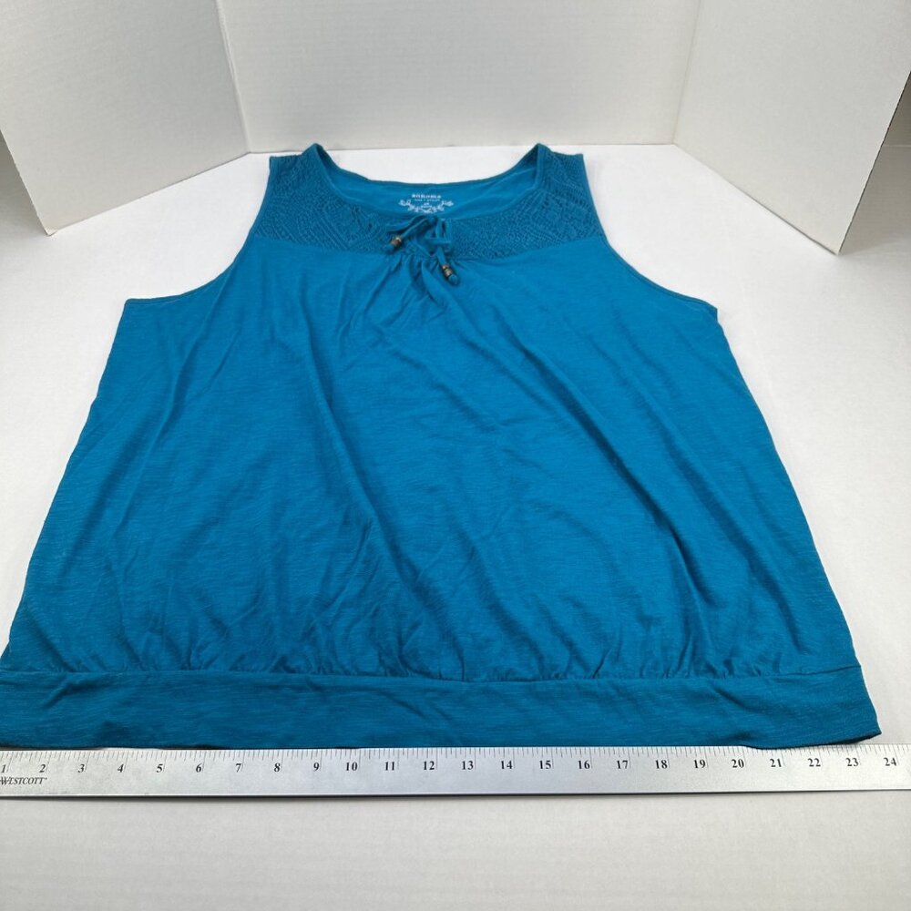 Sonoma Life + Style Women's Size 2X Top Tank Blue New With Tags - Picture 11 of 14